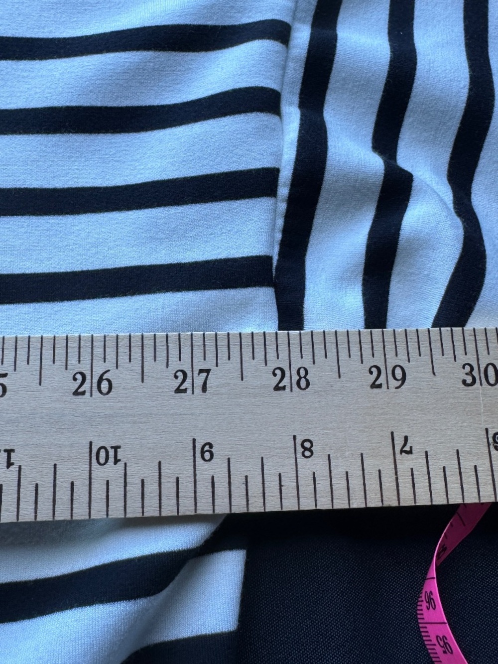 SPANX AIR ESSENTIALS BLACK STRIPED BOATNECK TOP SIZE 2X - Picture 5 of 6